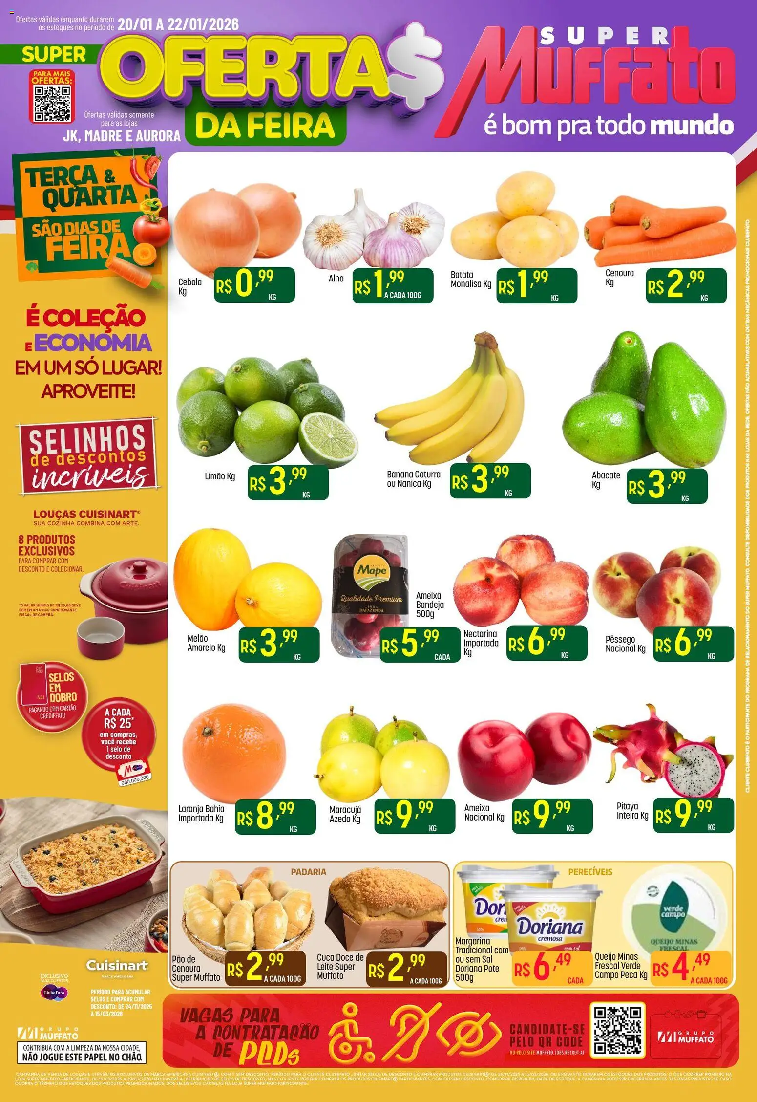 Pré-Visualização do folheto "Ofertas Feira" da loja Super Muffato válido a partir de 20/01/2026