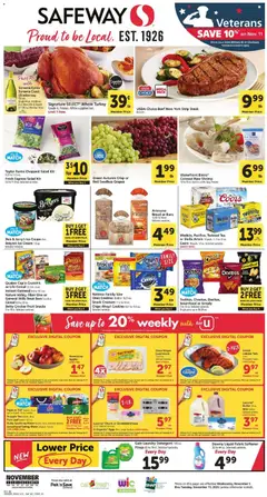 Ad Preview of Safeway Weekly Ad from 11/05/2025