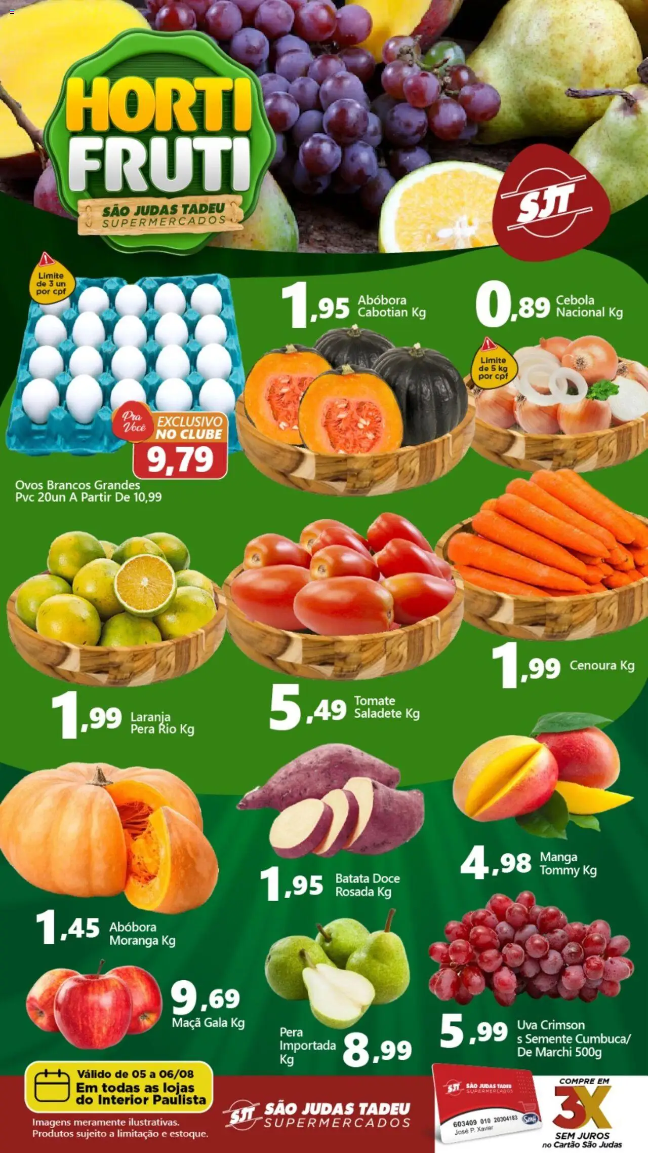 São Judas Tadeu folheto "Ofertas da semana" válido a partir de 05/08/2025 - número de página 1