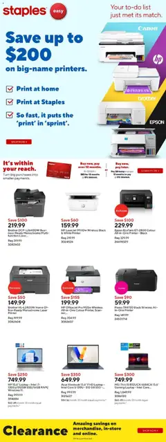 Preview of leaflet Flyer / circulaire from shop Staples is valid from Sep 19, 2025