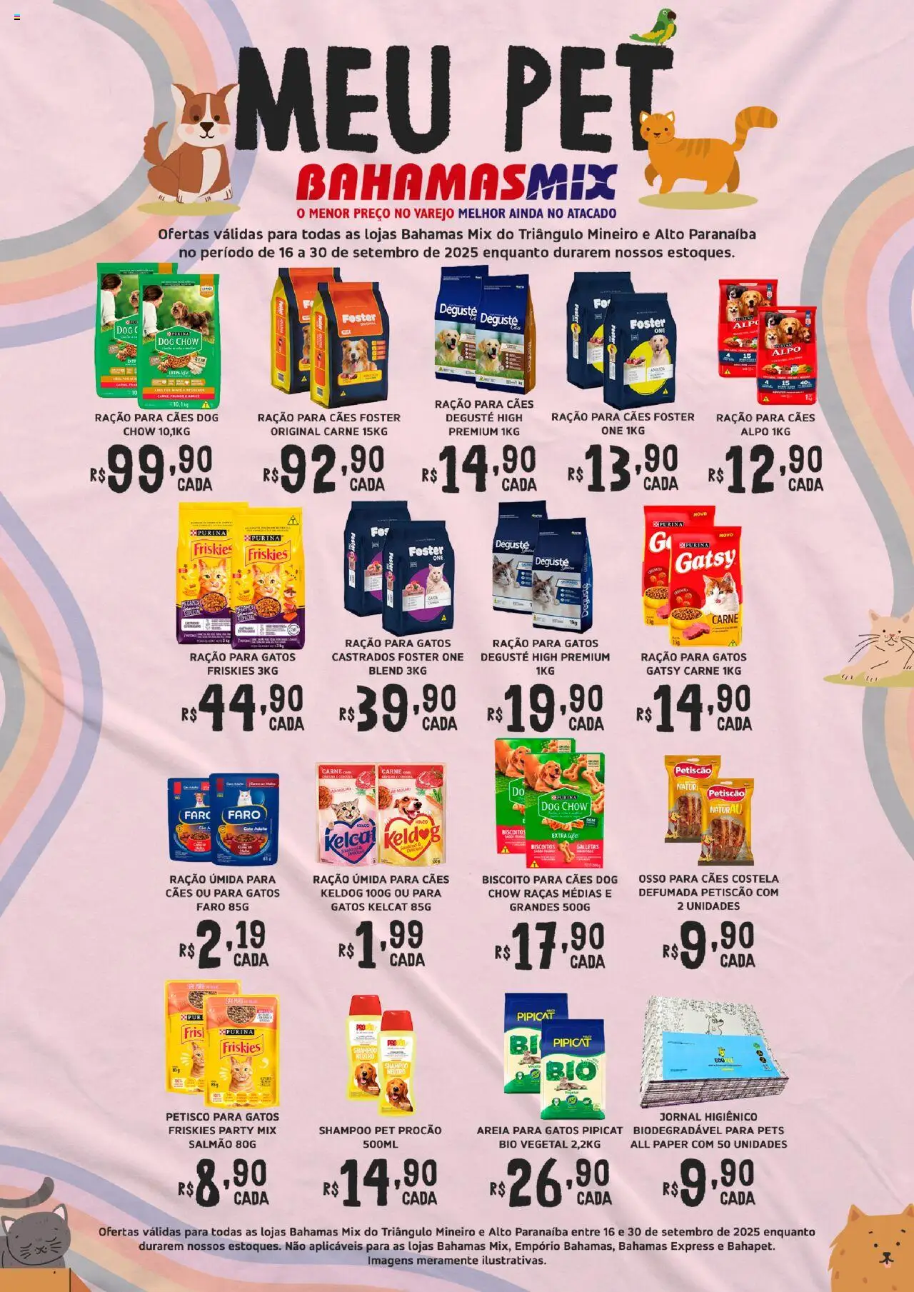 Bahamas Mix folheto "Ofertas Meu Pet" válido a partir de 16/09/2025 - número de página 1