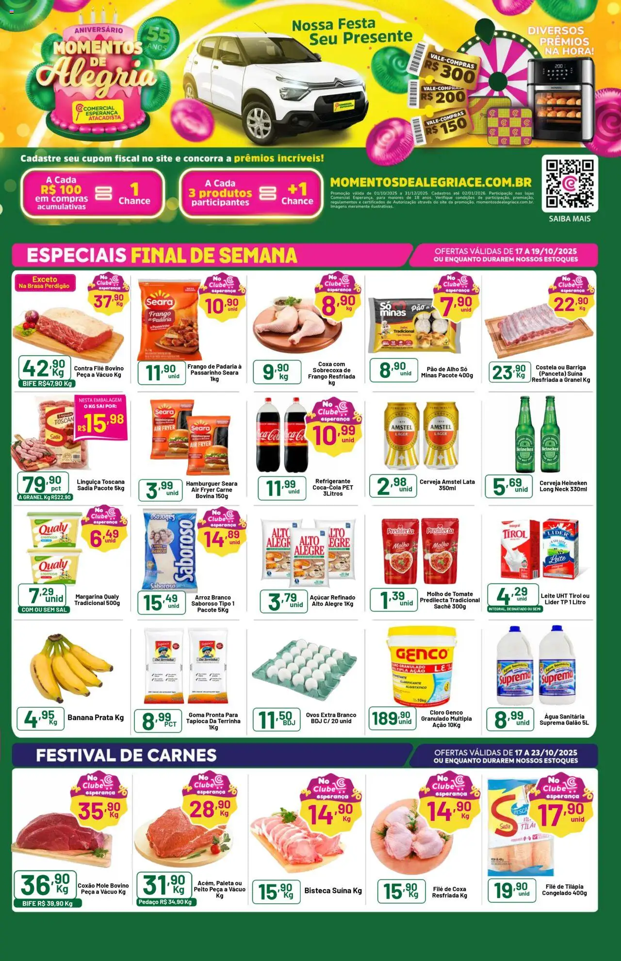 Comercial Esperança folheto "Ofertas da semana" válido a partir de 17/10/2025 - número de página 1