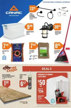 Preview of leaflet Weekly Flyer from shop Canac is valid from Sep 18, 2025