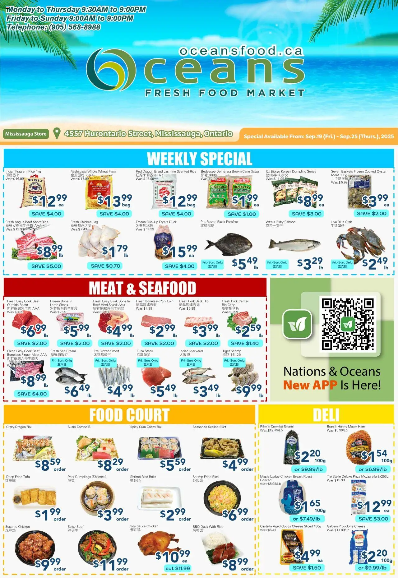 Oceans flyer valid from Sep 19, 2025 - page number 1