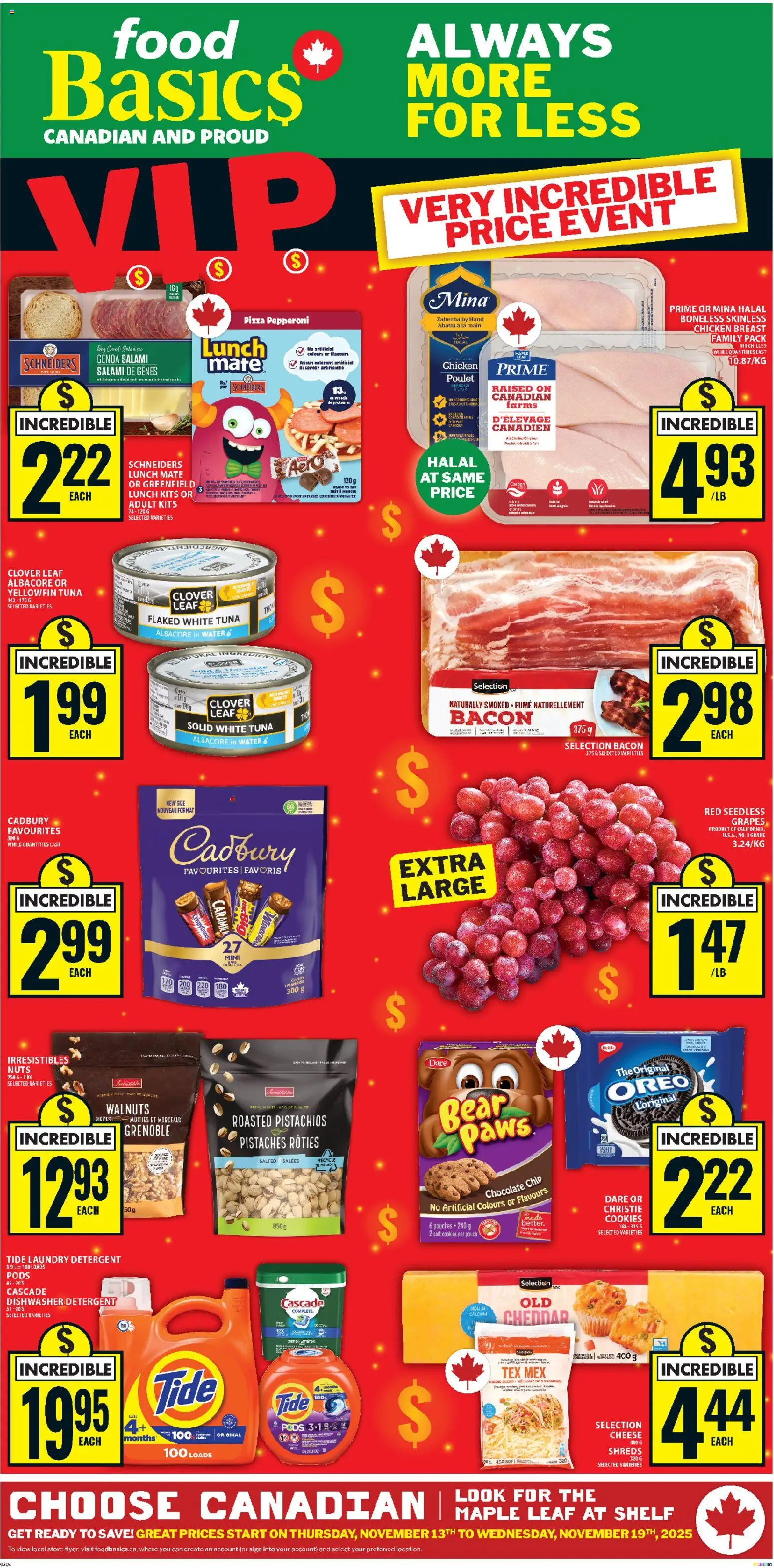 Preview of leaflet Weekly flyer / circulaire from shop Food Basics is valid from Nov 13, 2025
