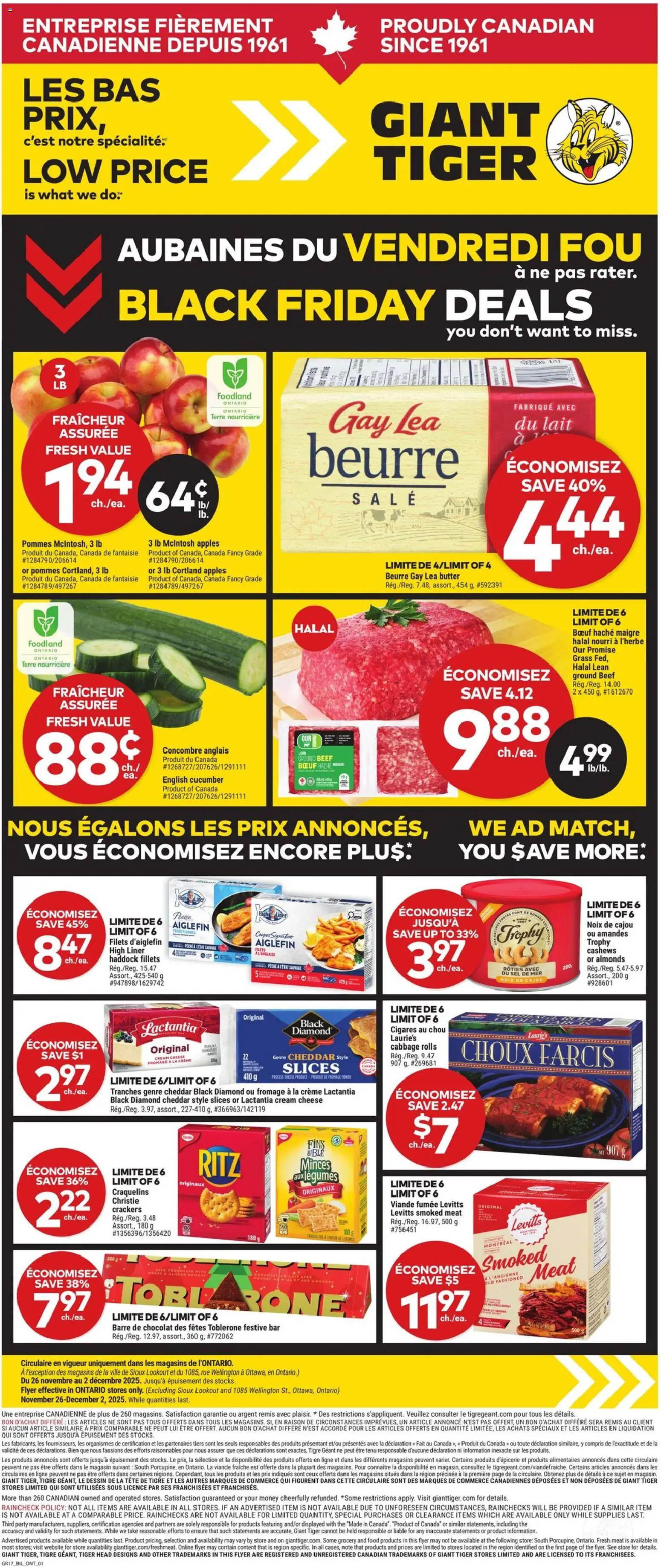 Preview of leaflet Circulaire from shop Giant Tiger is valid from Nov 26, 2025
