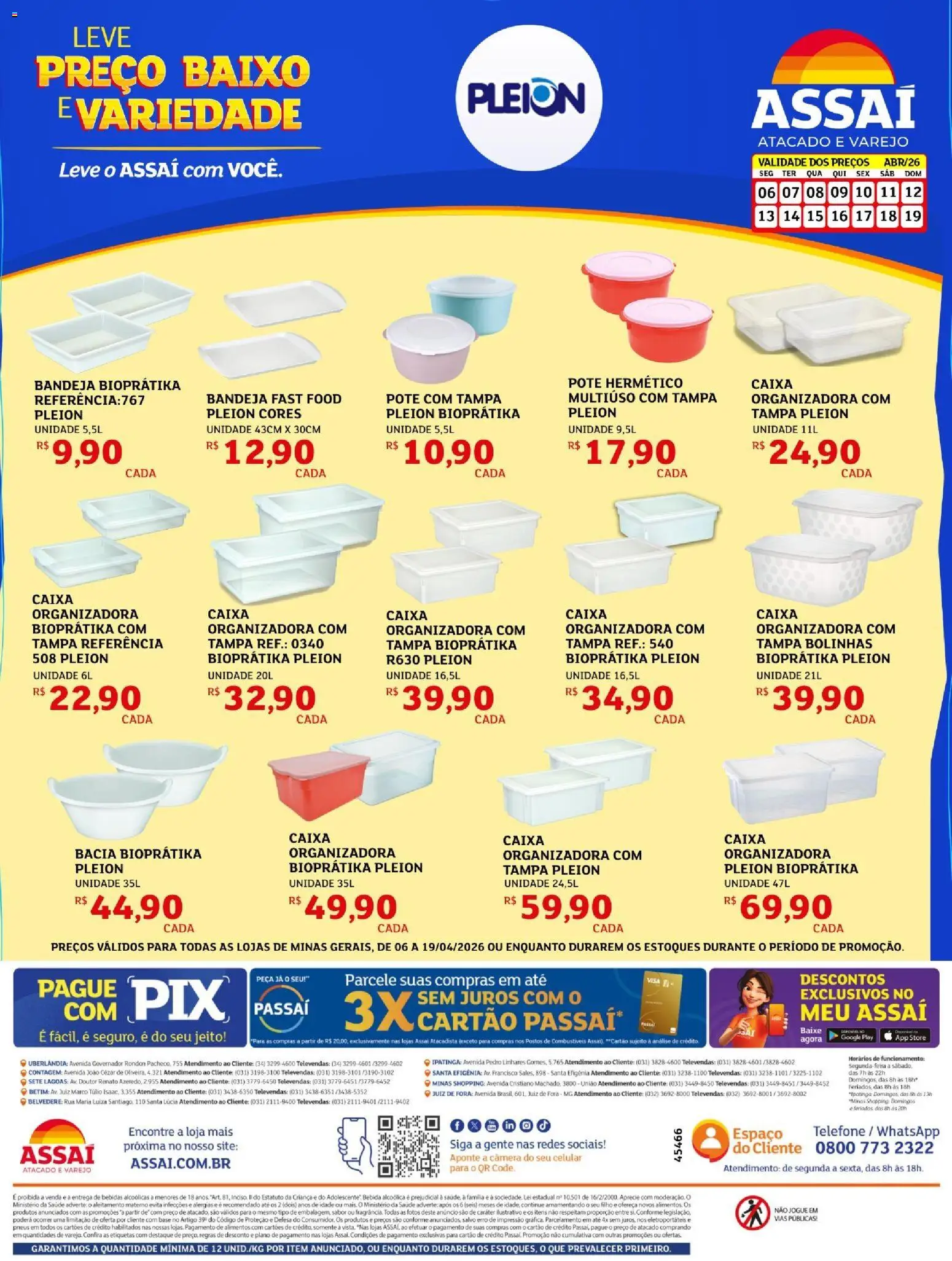 Pré-Visualização do folheto "Assaí Atacadista ofertas - MG" da loja Assaí Atacadista válido a partir de 06/04/2026
