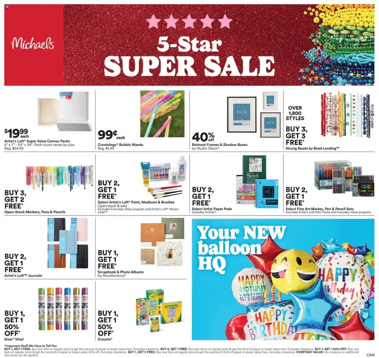 Michaels flyer valid from Aug 15, 2025 - page number 1