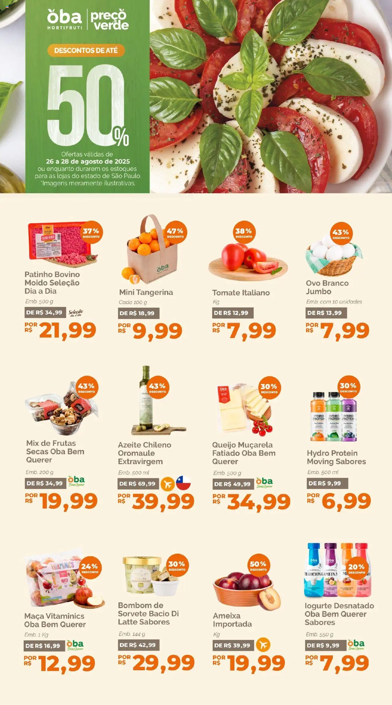 Oba Hortifruti folheto "Ofertas da semana" válido a partir de 26/08/2025 - número de página 1