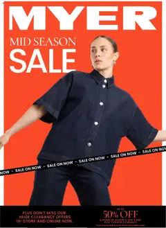 Preview of catalogue Catalogue from shop Myer valid 10/09/2025