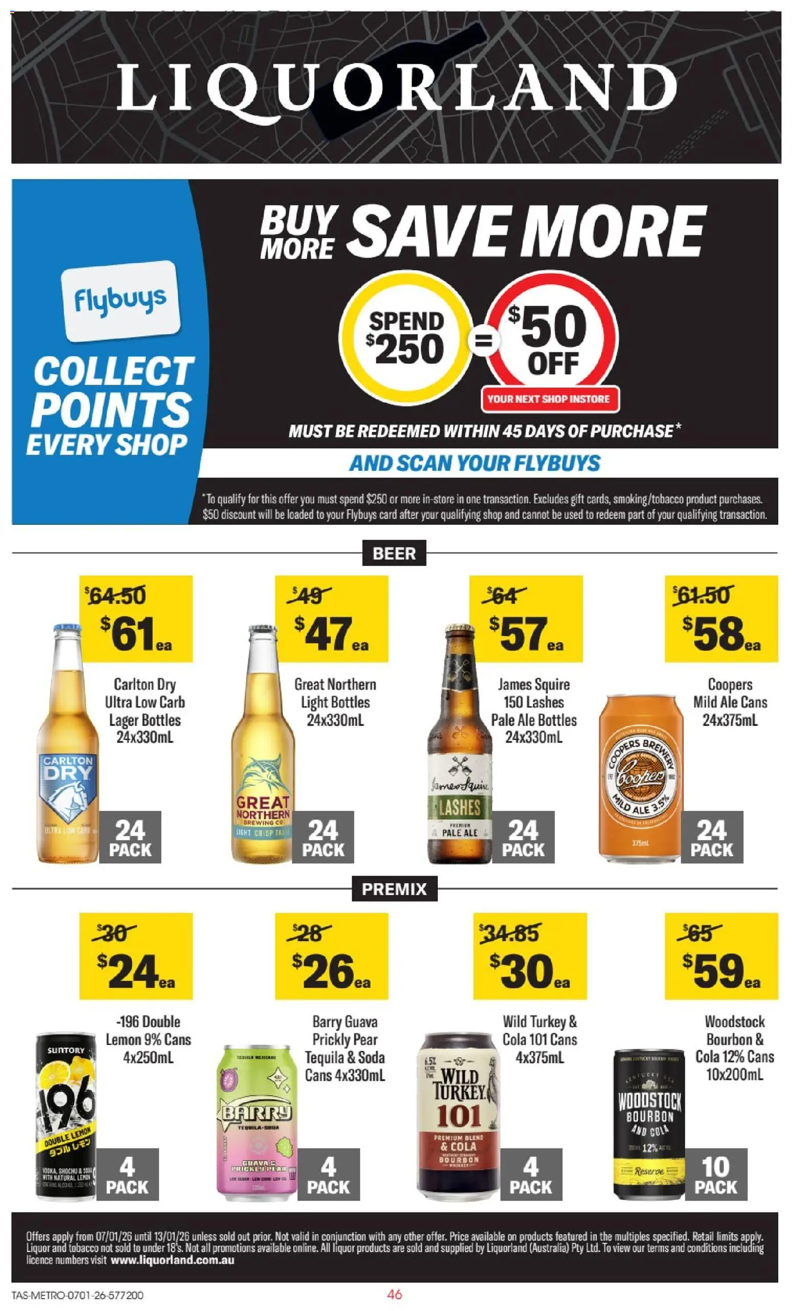 Preview of catalogue Catalogue TAS from shop Liquorland valid 07/01/2026