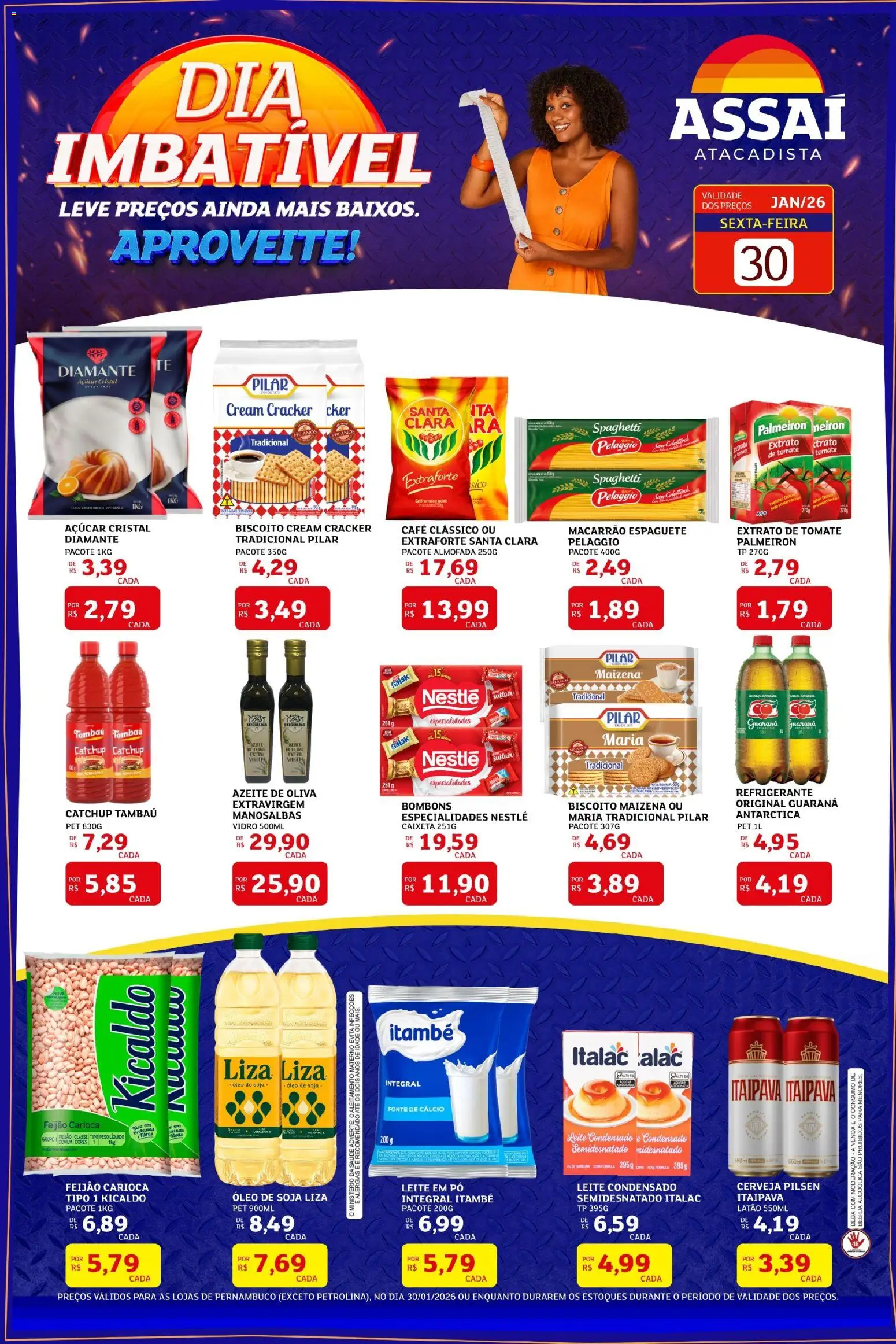 Pré-Visualização do folheto "Encarte - PE" da loja Assaí Atacadista válido a partir de 30/01/2026