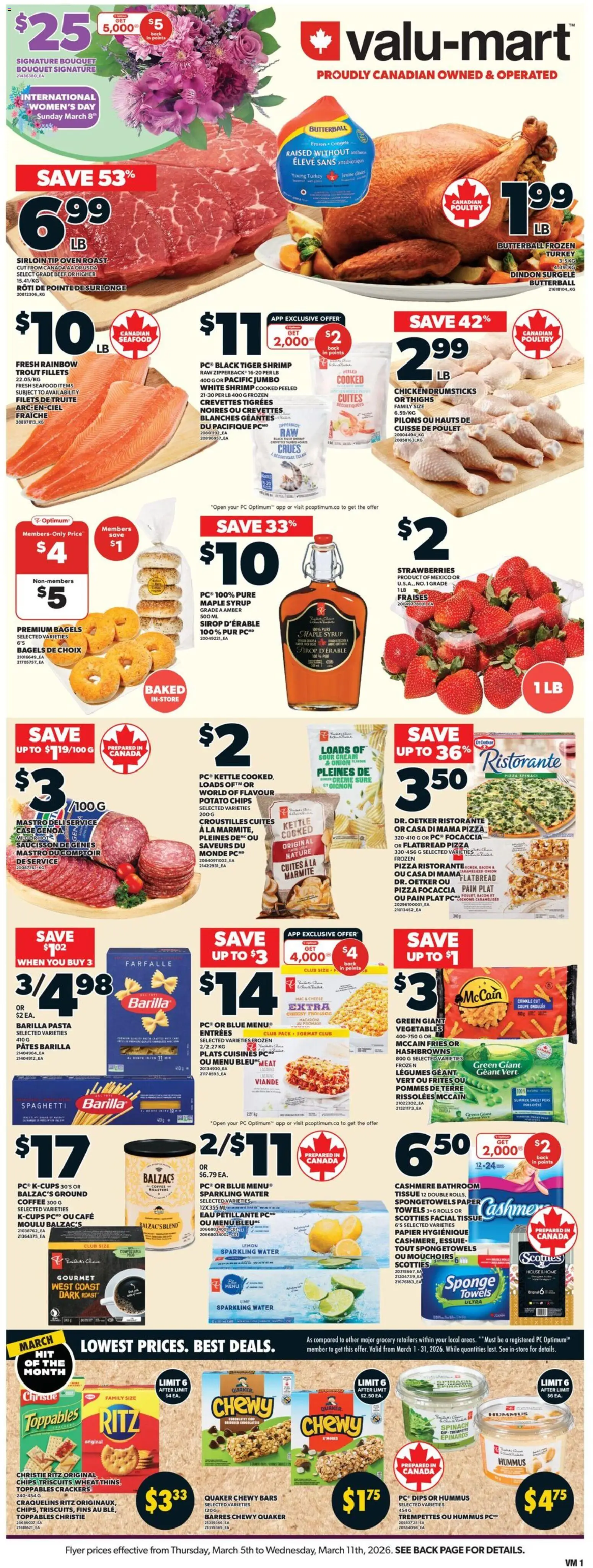 Preview of leaflet Valu Mart weekly flyer from shop Valu Mart is valid from Mar 05, 2026