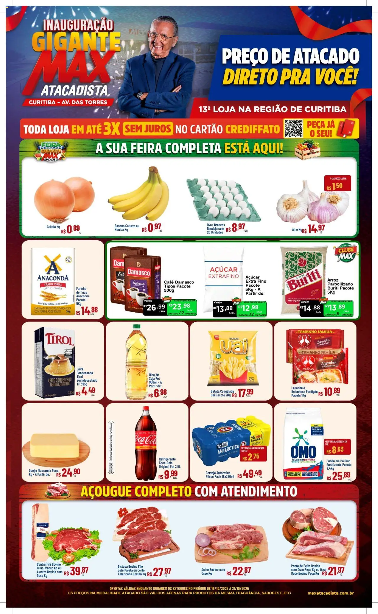 Max Atacadista folheto "Ofertas Inauguracao" válido a partir de 15/10/2025 - número de página 1