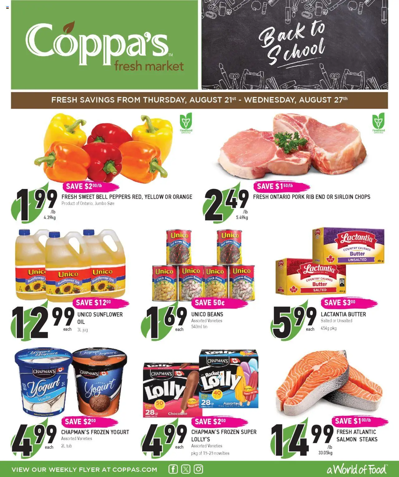 Coppas Fresh Market flyer valid from Aug 21, 2025 - page number 1