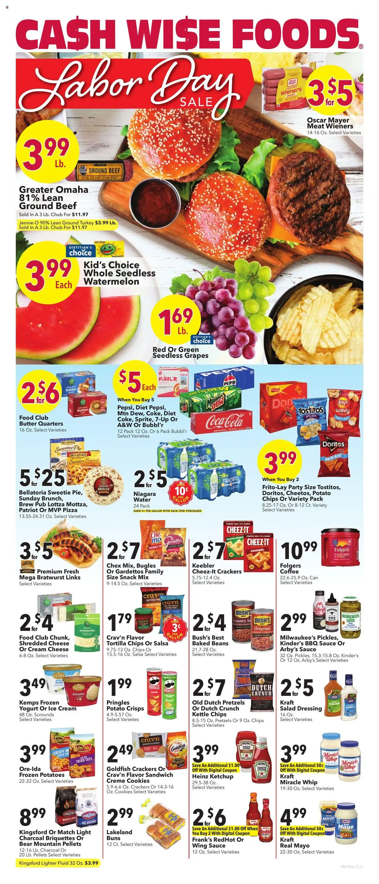 Cash Wise Weekly Ad from 08/27/2025 - Flyer - Page number 1