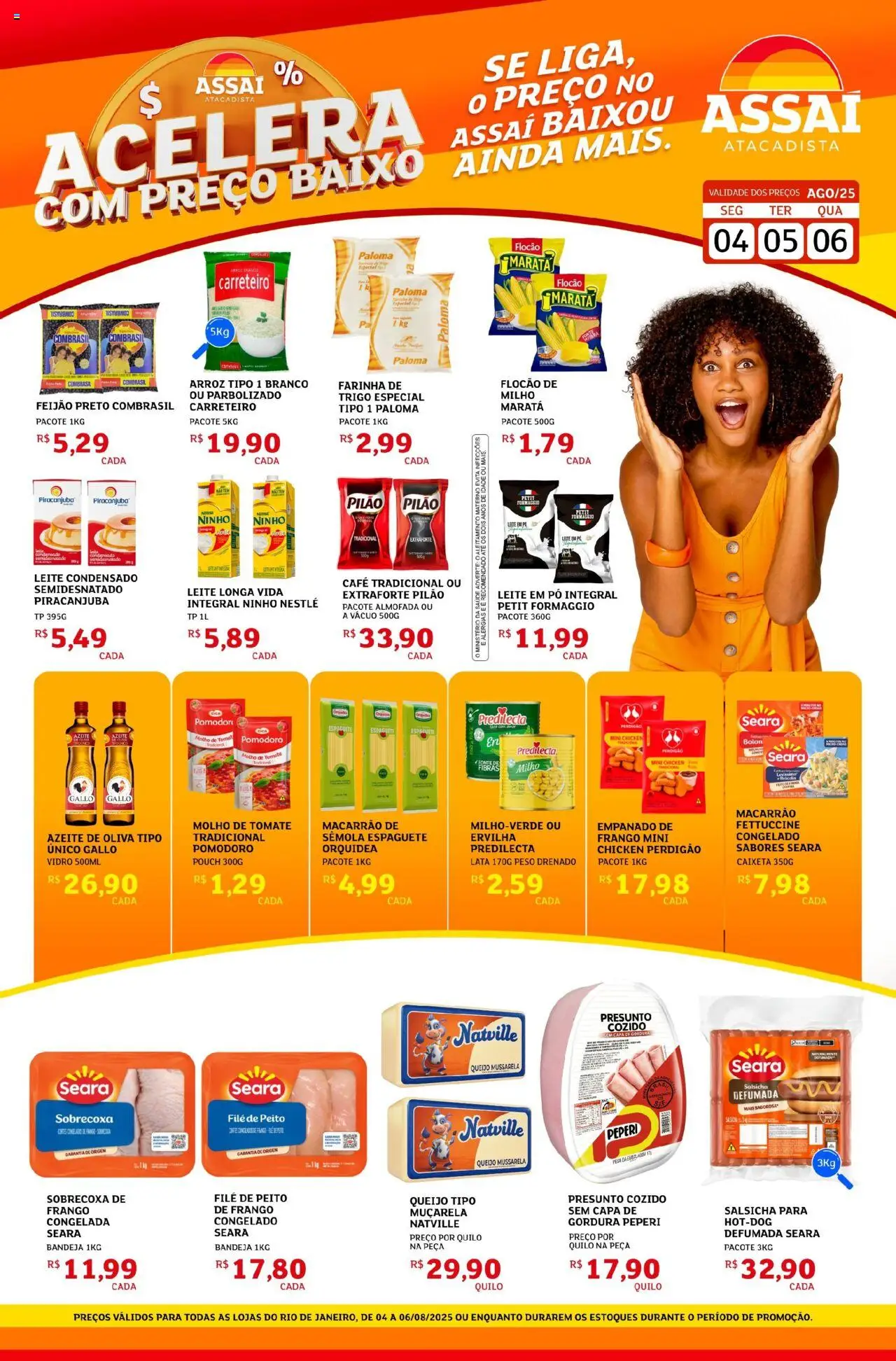 Assaí Atacadista folheto "Encarte - RJ" válido a partir de 04/08/2025 - número de página 1