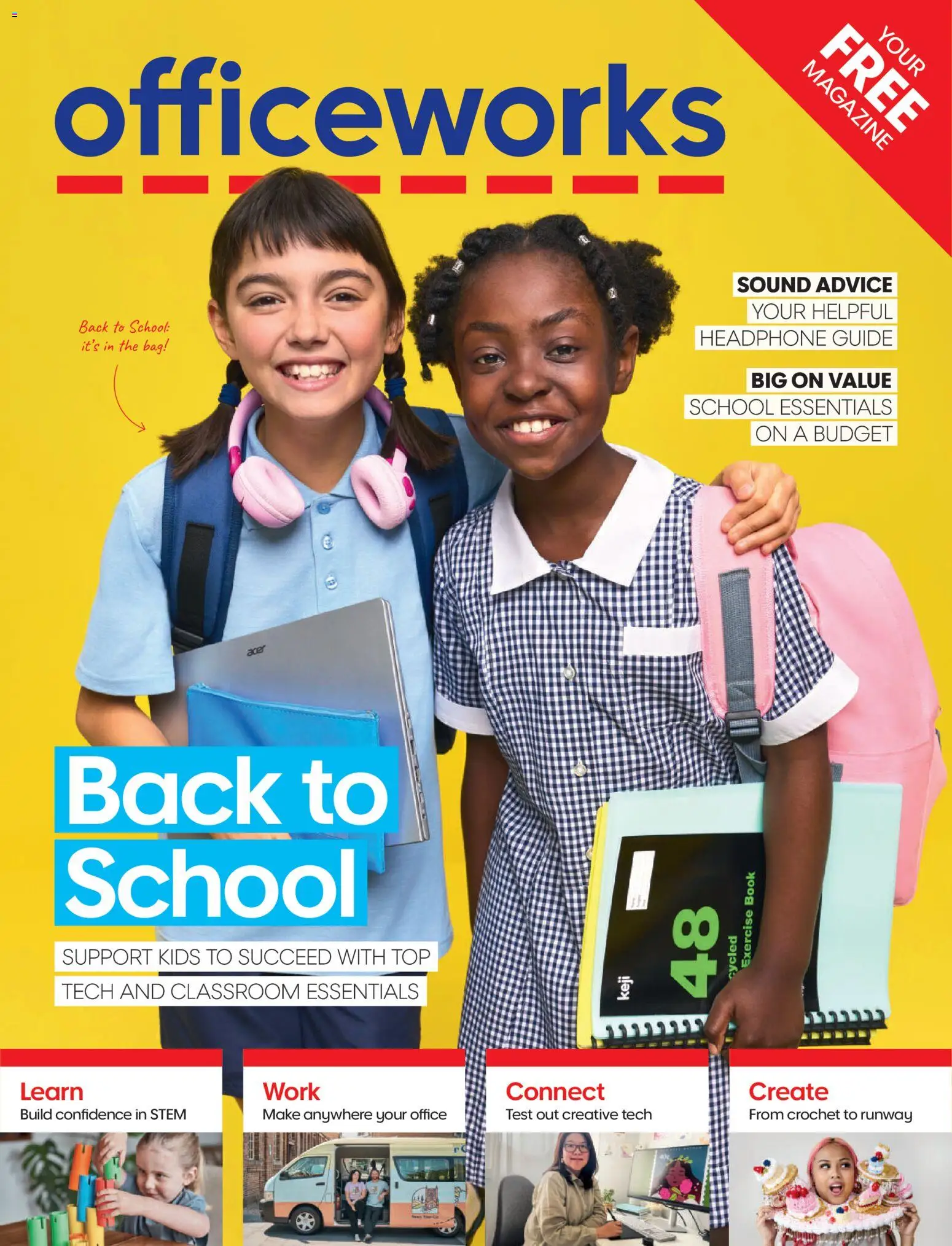 Preview of catalogue Magazine from shop Officeworks valid 01/01/2026 - Magazine, Bag