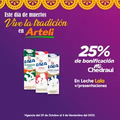 Vista previa las ofertas de la tienda Arteli - Folleto Vive la tradición desde el 29/10/2025 