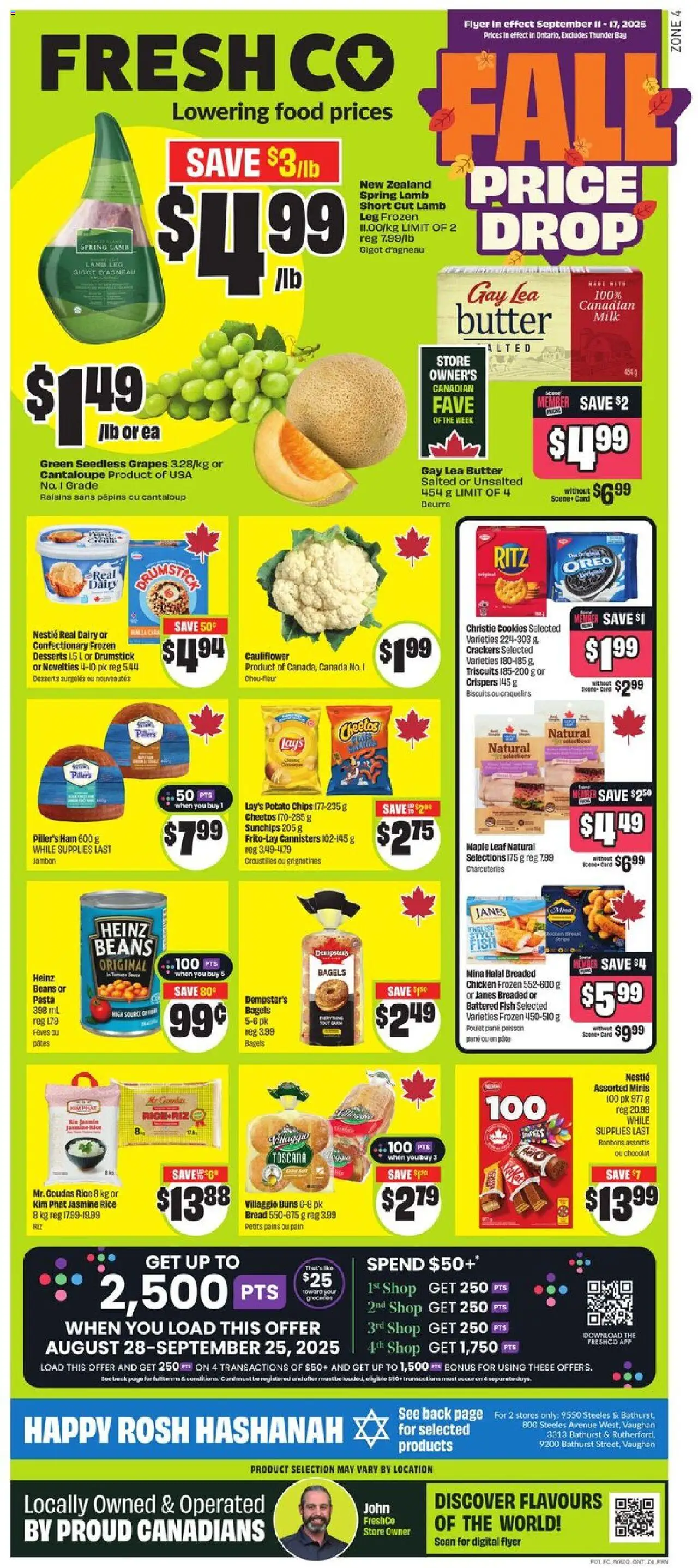 FreshCo flyer valid from Sep 11, 2025 - page number 1