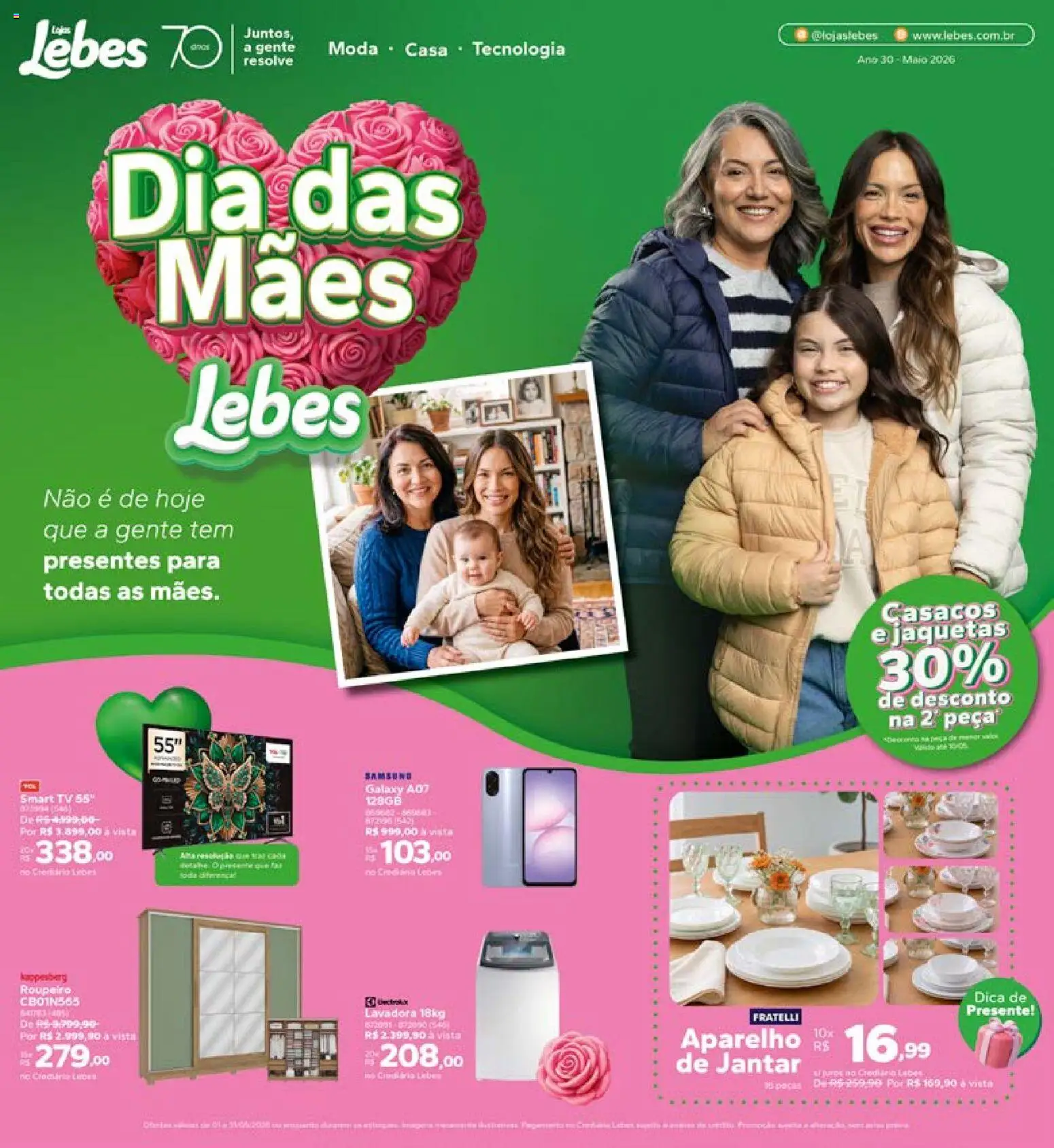 Pré-Visualização do folheto "Lebes - Ofertas atuais" da loja Lebes válido a partir de 01/05/2026