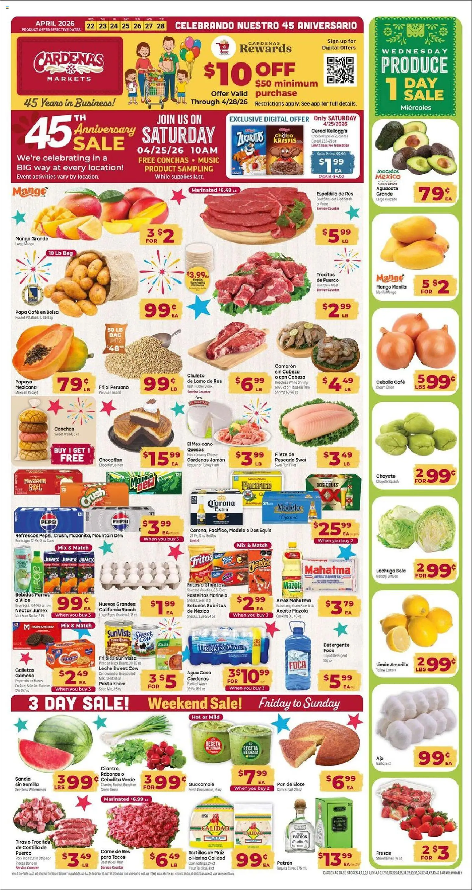Ad Preview of Cardenas Cardenas Weekly Ad - CA from 04/22/2026