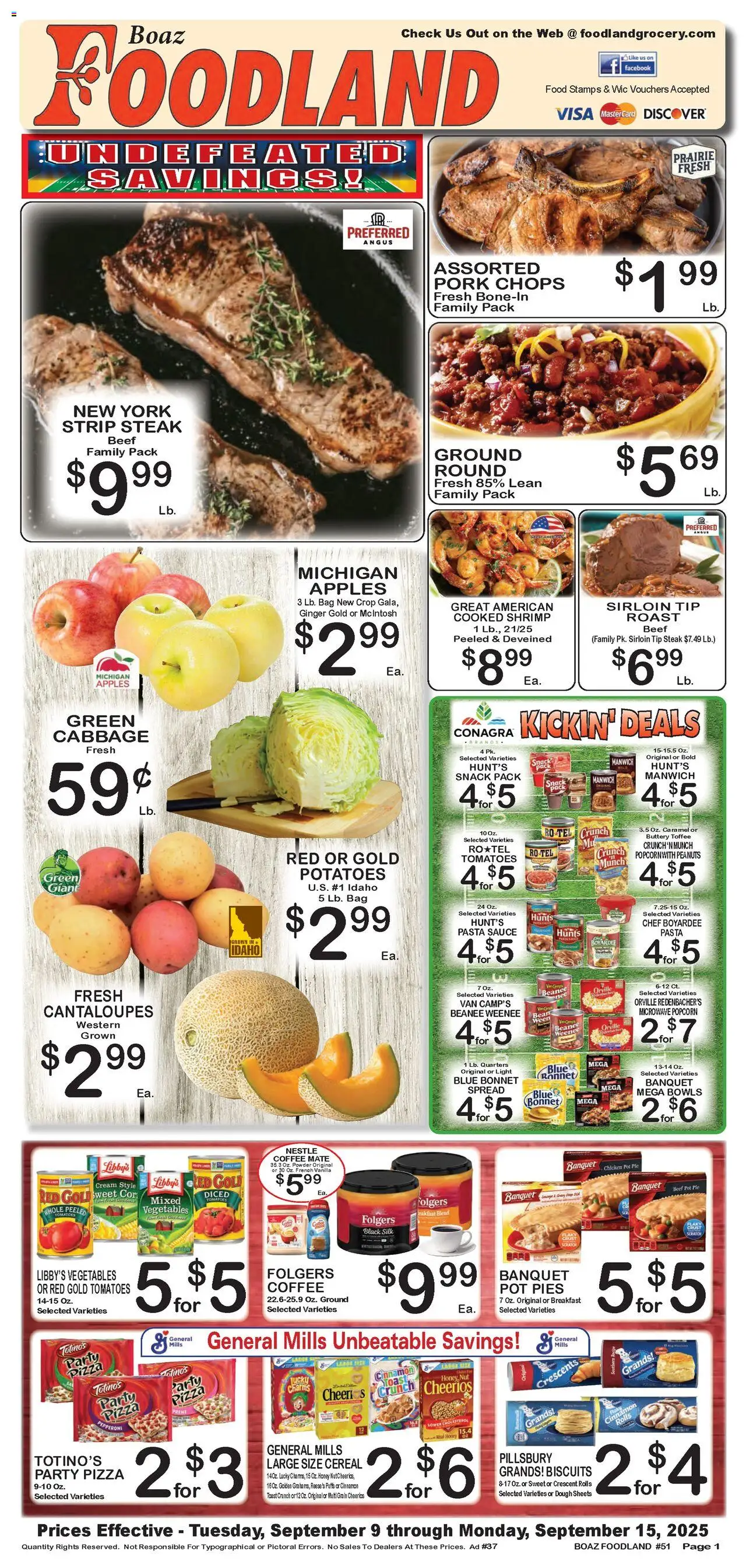 Foodland Weekly Ad from 09/09/2025 - Flyer - Page number 1