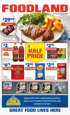 Preview of catalogue Catalogue from shop Foodland valid 06/08/2025