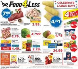 Ad Preview of Food 4 Less Weekly Ad from 08/27/2025