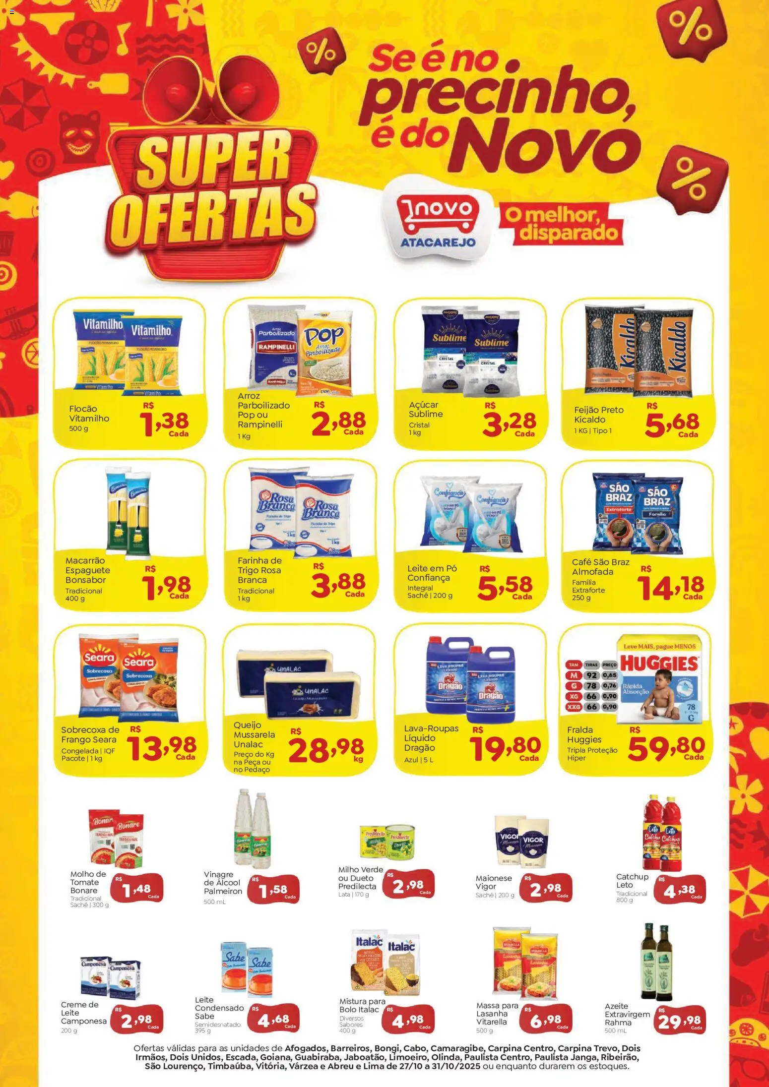 Novo Atacarejo folheto "Ofertas da semana" válido a partir de 27/10/2025 - número de página 1