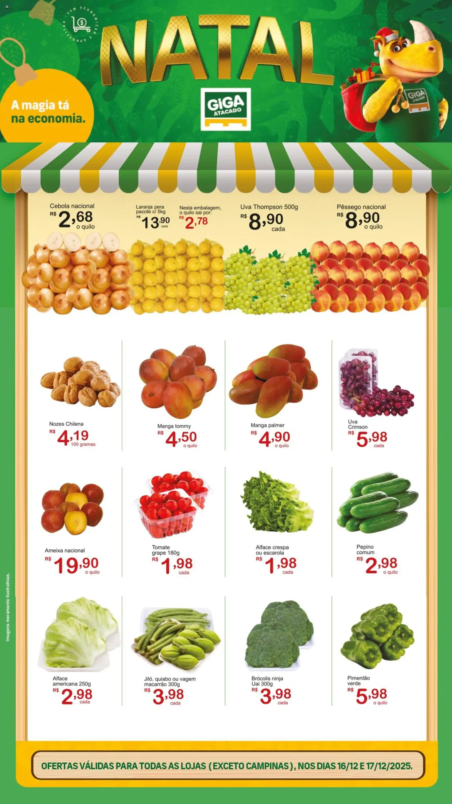 Pré-Visualização do folheto "Ofertas Feirão" da loja GIGA Atacado válido a partir de 16/12/2025