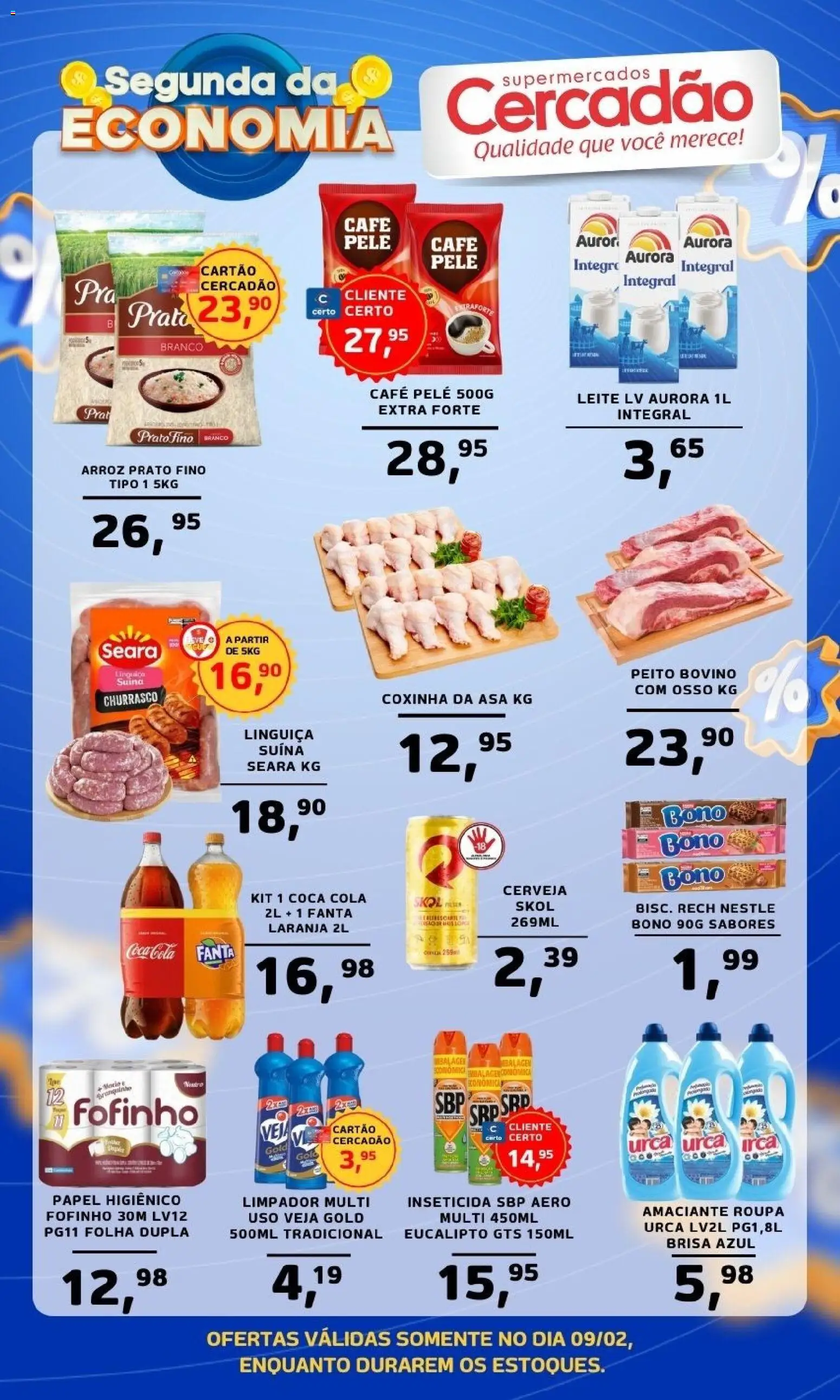 Pré-Visualização do folheto "Ofertas da semana" da loja Cercadão válido a partir de 09/02/2026