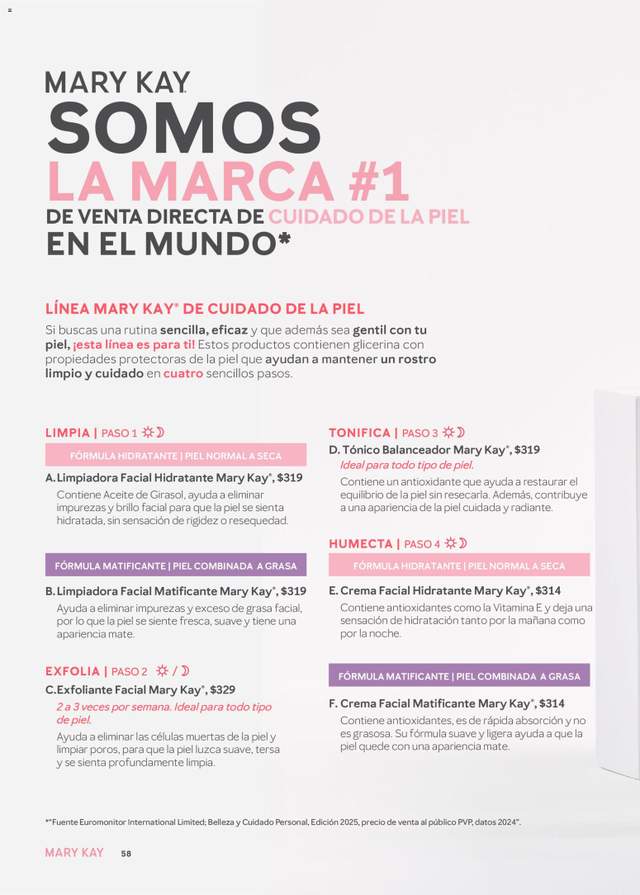Nuevo catálogo de Mary Kay a partir del 01/04