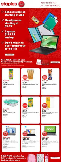 Preview of leaflet Weekly flyer / circulaire from shop Staples is valid from Aug 29, 2025