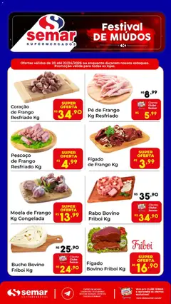 Pré-Visualização do folheto "Semar Supermercado ofertas Festival de Miúdos" da loja Semar Supermercado válido a partir de 20/04/2026