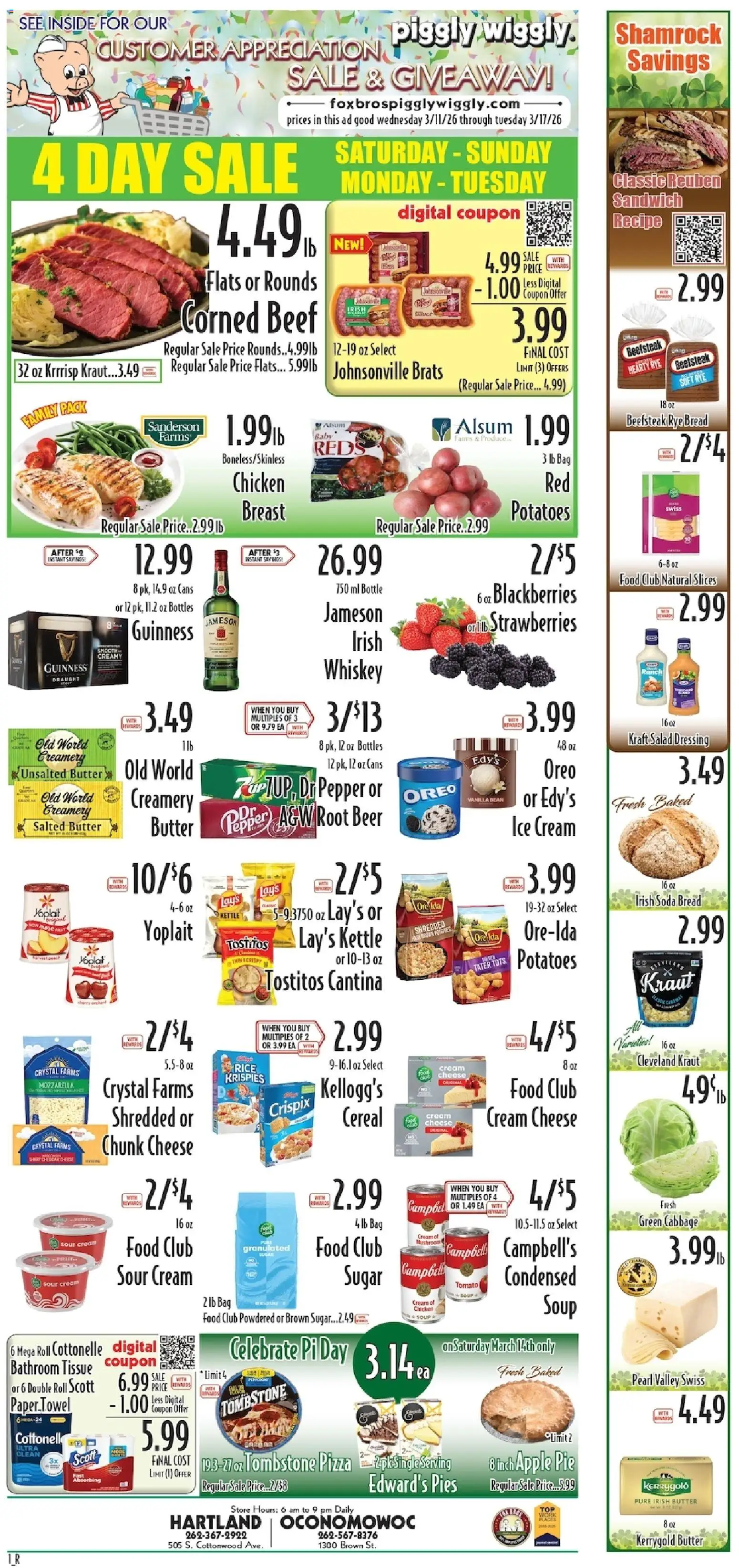 Ad Preview of Piggly Wiggly Piggly Wiggly Weekly Ad from 03/11/2026