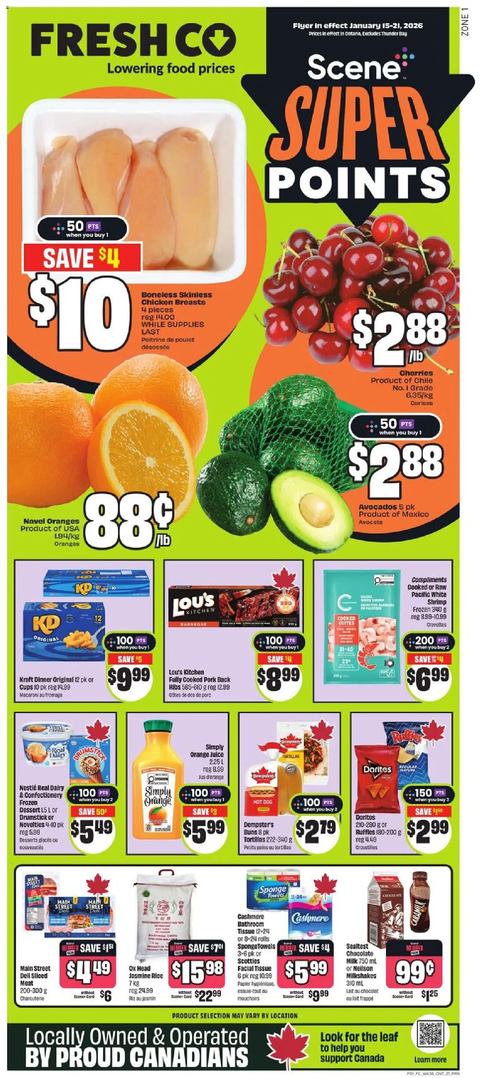 Preview of leaflet Weekly flyer / circulaire from shop FreshCo is valid from Jan 15, 2026