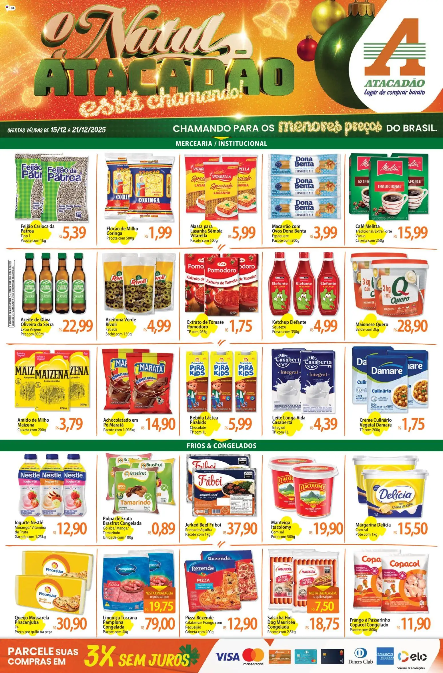 Pré-Visualização do folheto "Ofertas - BA" da loja Atacadão válido a partir de 15/12/2025