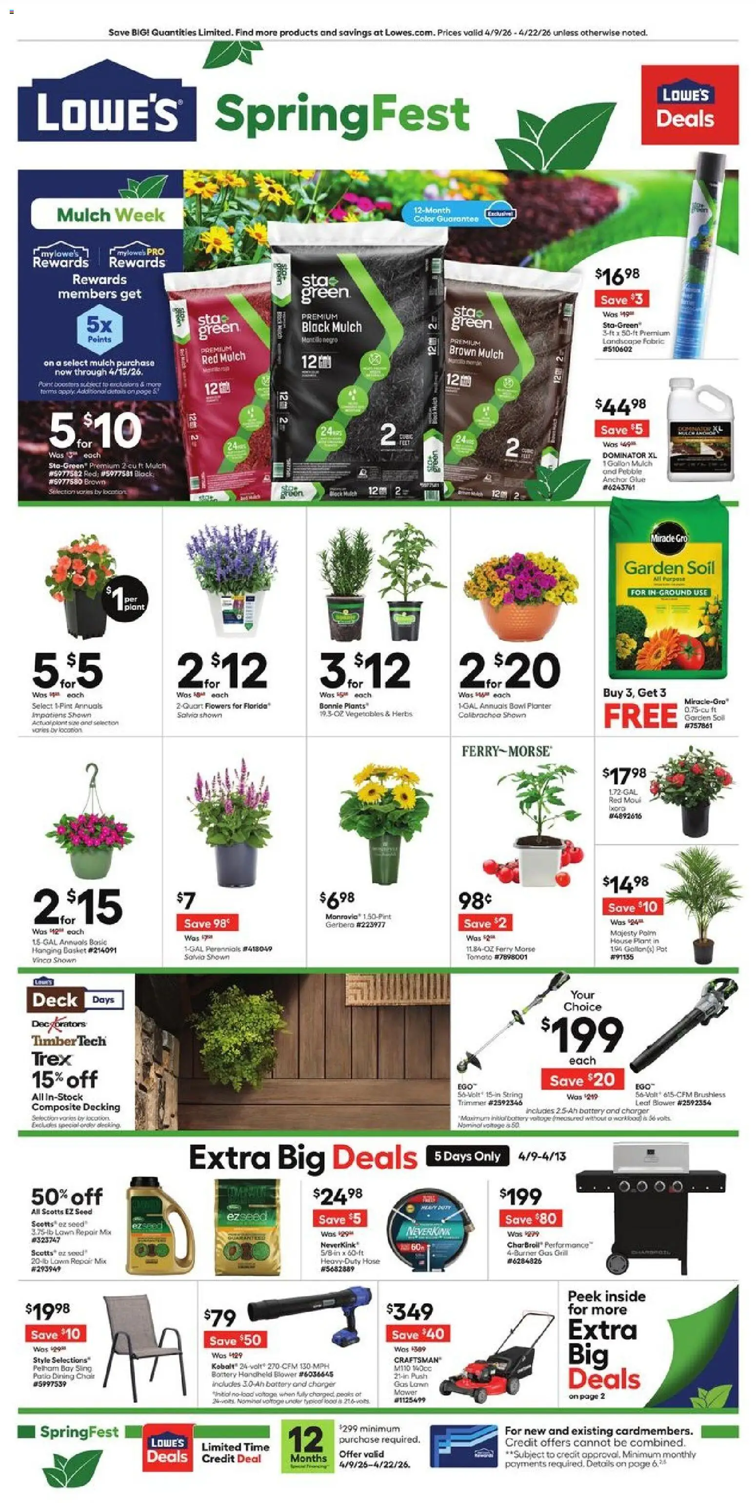 Ad Preview of Lowe's Lowe's Weekly Ad from 04/09/2026