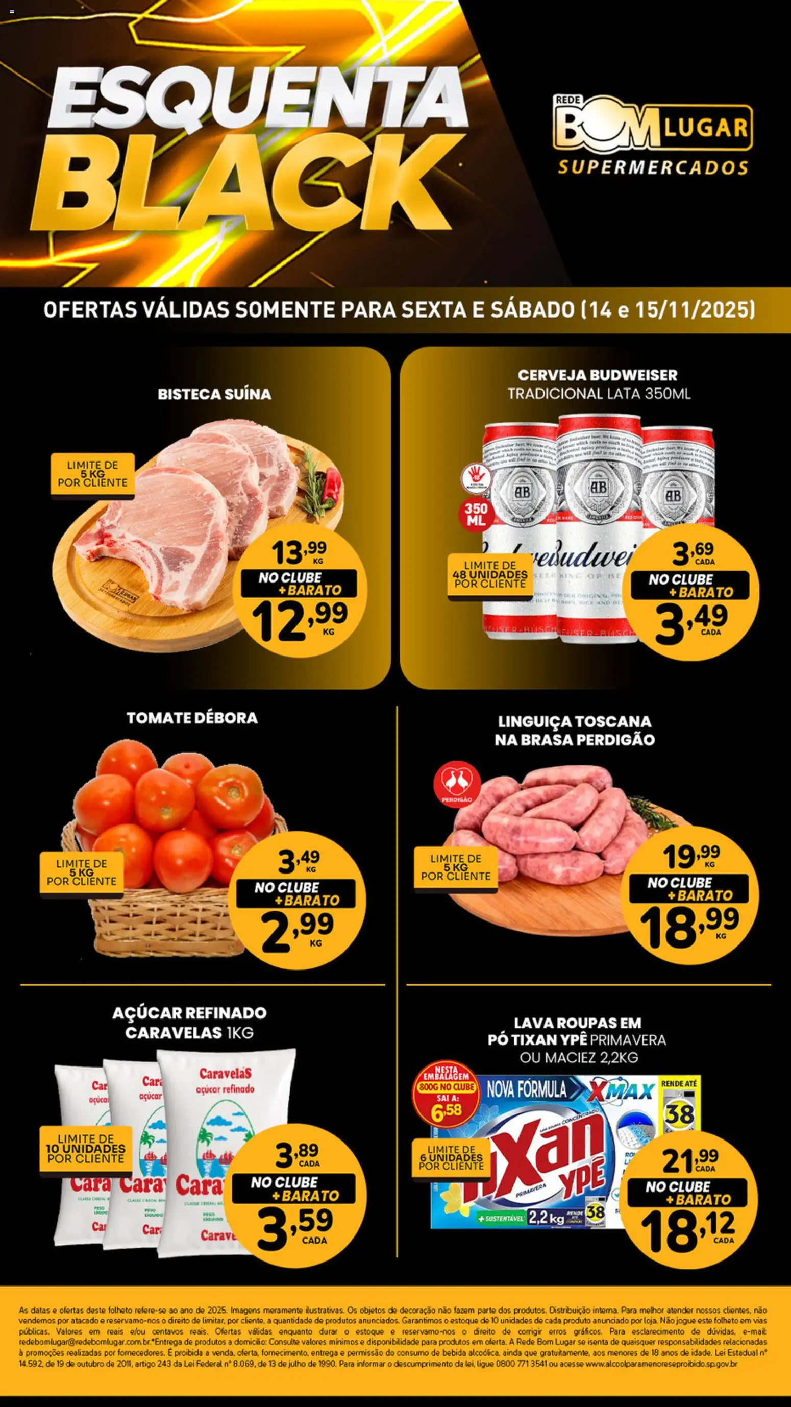 Pré-Visualização do folheto "Black Friday" da loja Rede Bom Lugar válido a partir de 14/11/2025