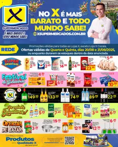 Pré-Visualização do folheto "Ofertas da semana" da loja X Supermercados válido a partir de 20/08/2025