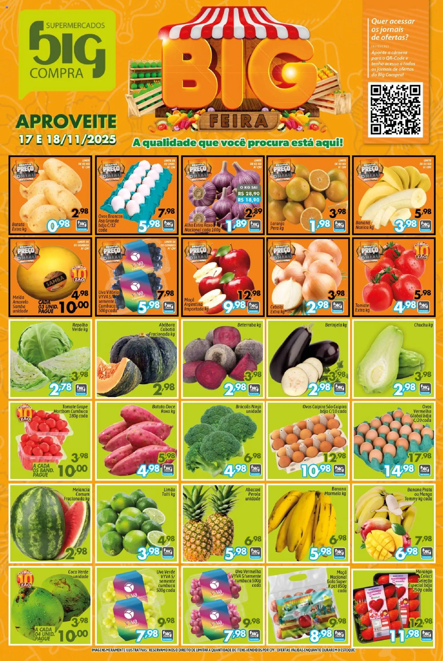 Pré-Visualização do folheto "Ofertas da semana" da loja Big Compra válido a partir de 17/11/2025