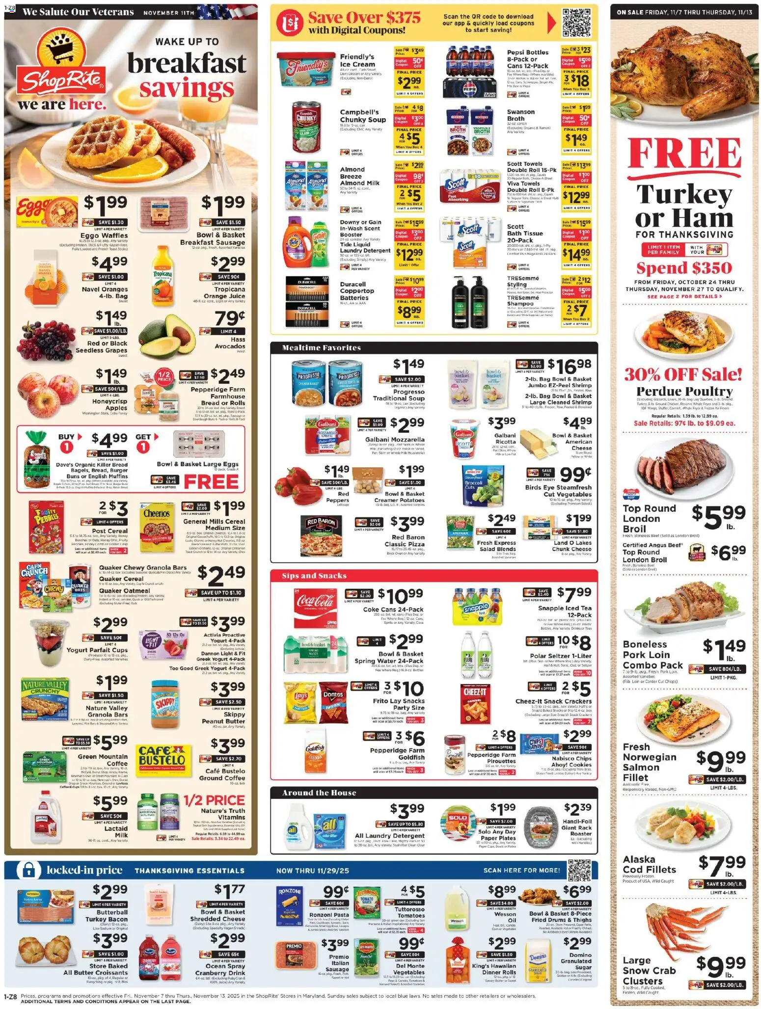 Ad Preview of ShopRite Weekly Ad from 11/07/2025