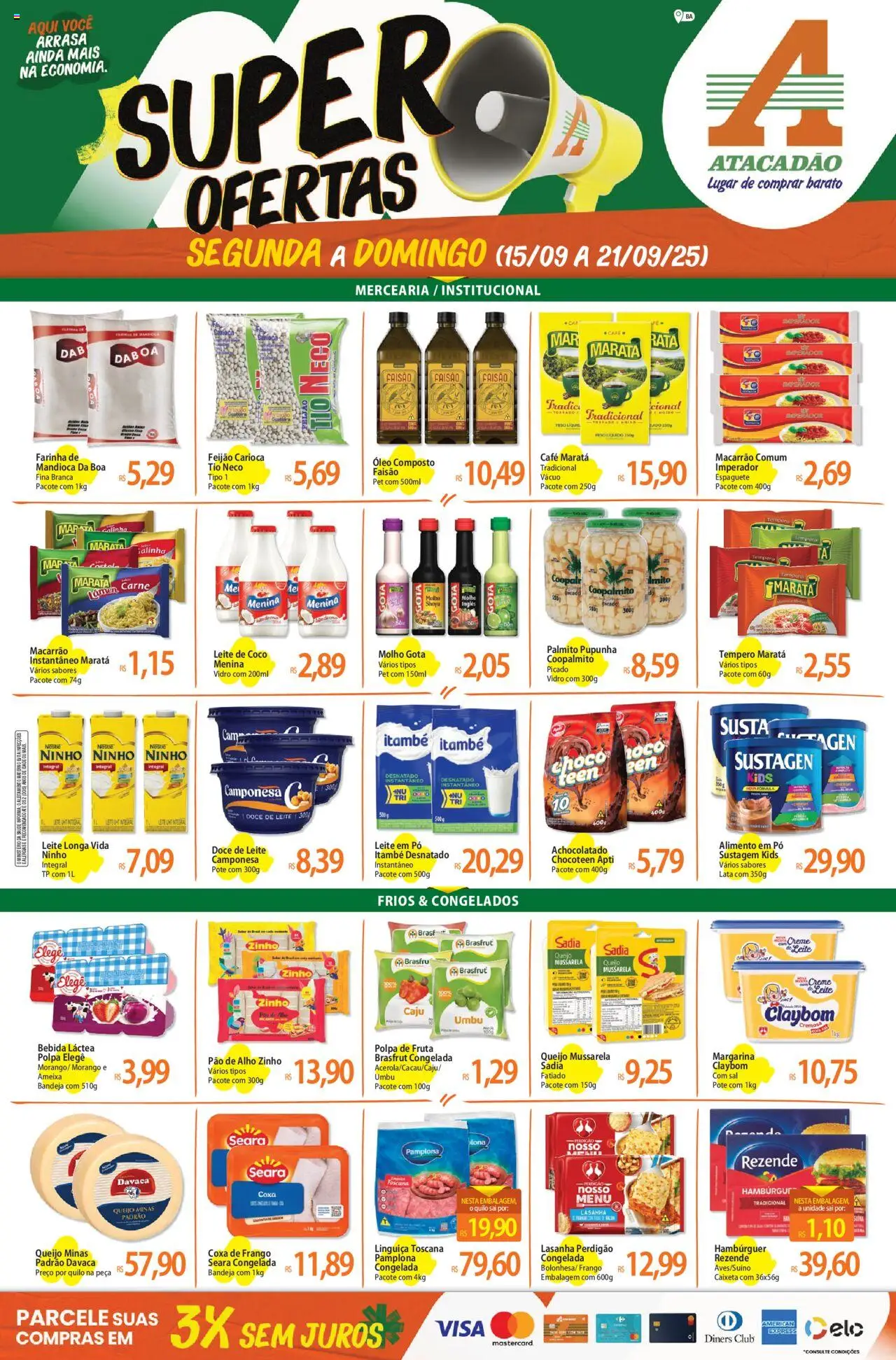 Atacadão folheto "Ofertas - BA" válido a partir de 15/09/2025 - número de página 1