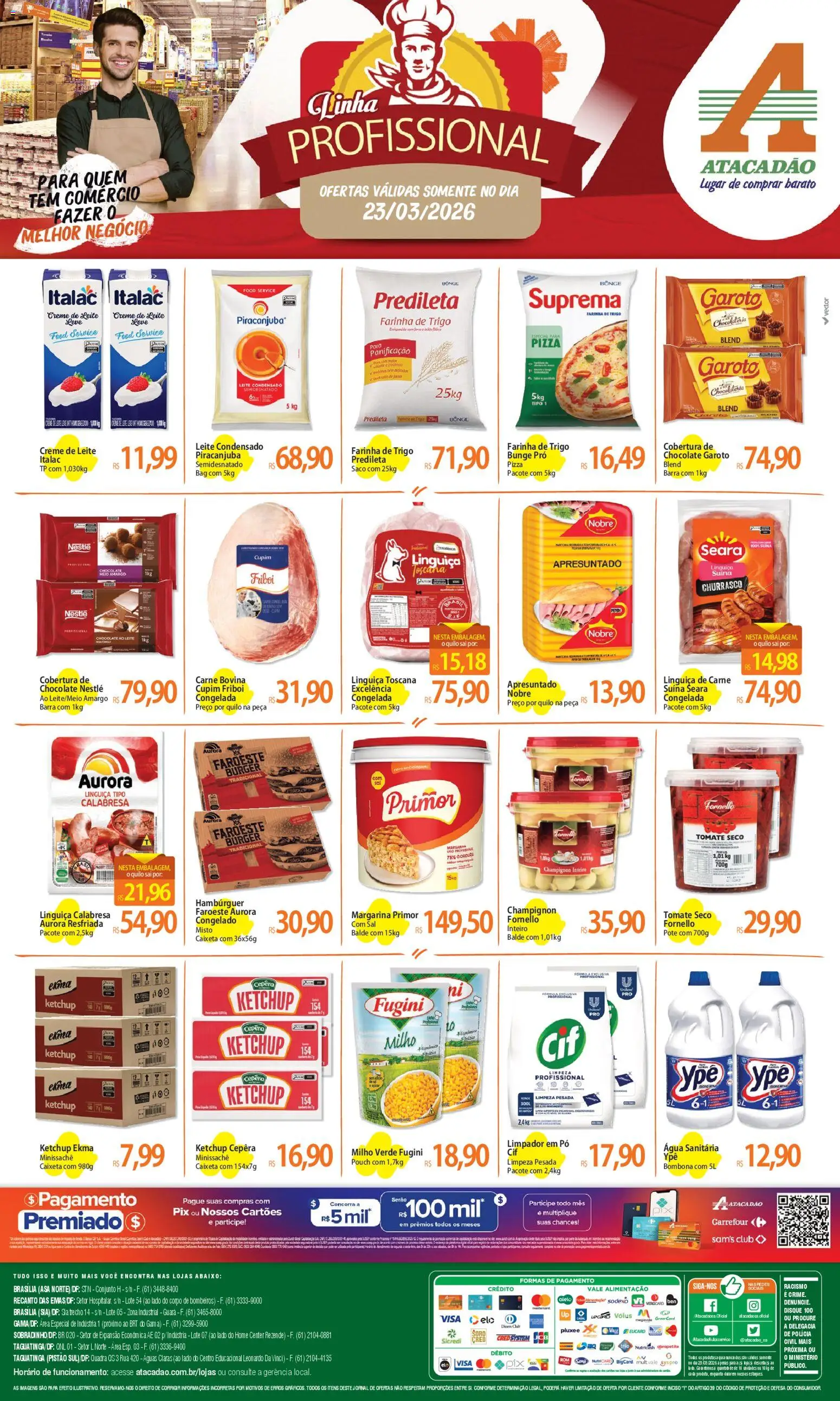 Pré-Visualização do folheto "Atacadão ofertas - DF" da loja Atacadão válido a partir de 23/03/2026