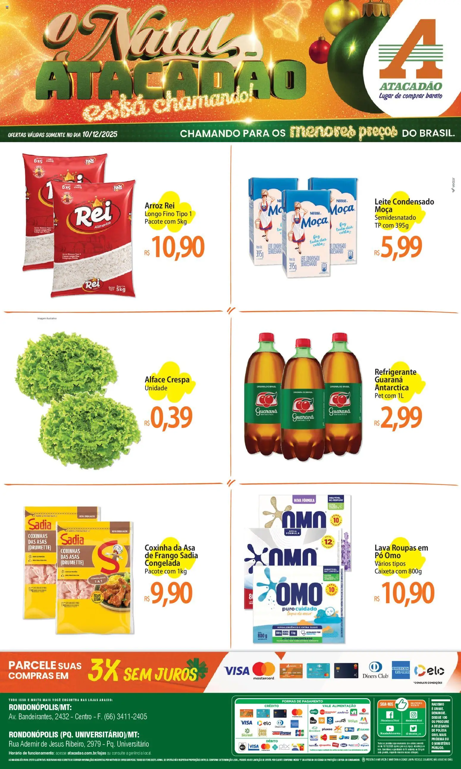 Pré-Visualização do folheto "Ofertas - MT" da loja Atacadão válido a partir de 10/12/2025
