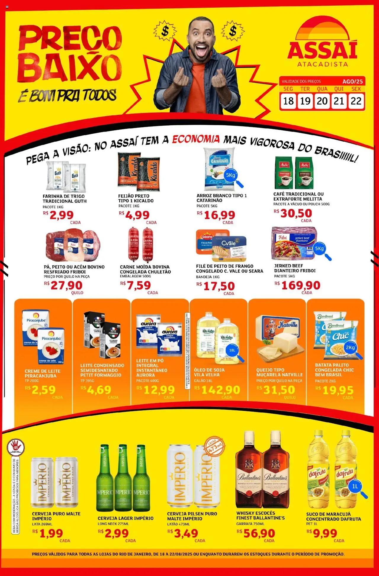 Assaí Atacadista folheto "Encarte - RJ" válido a partir de 18/08/2025 - número de página 1