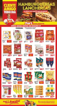 Pré-Visualização do folheto "Ofertas Food Service" da loja Fort Atacadista válido a partir de 09/02/2026