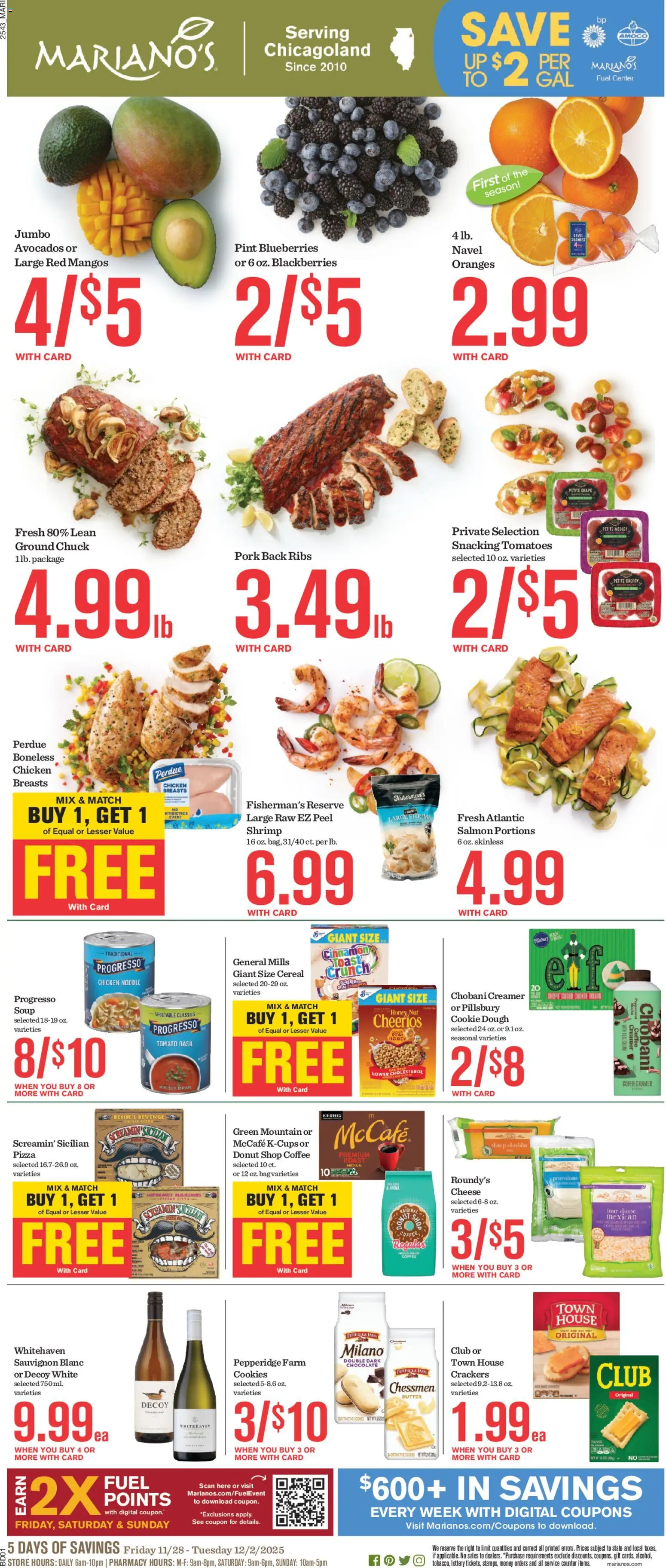 Ad Preview of Mariano's Weekly Ad from 11/28/2025