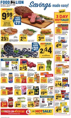Ad Preview of Food Lion Weekly Ad from 11/05/2025 | Page: 1